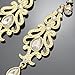 Gold Plated Q&Q Fashion Art Deco 20s 30s Flapper Gatsby Austria Crystal Bridal Silver Dangle Earrings