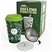 Steep & Strain Ceramic Tea Mug - Insulated Cup with Tea Infuser - Available in 8 Patterns - Comes with Free Silicone Lid