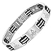 MasonicMan Men's Titanium Masonic Magnetic Bracelet Adjustable