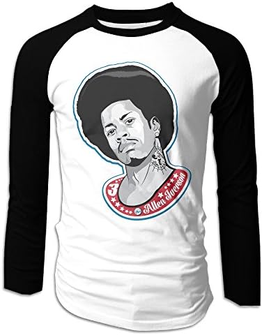 ARTCGH Allen Iverson Men's Long Sleeve Raglan Shirts Black XXL
