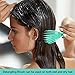 3 Pieces Detangling Brush Set with Edge Brush Double Sided, Hair Detangler for Afro America Textured 3a to 4c Kinky Wavy for Wet/ Dry/ Long Thick Curly Hair (Green, Purple, Black)