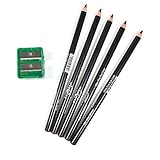5 DARK BROWN ITALIA EYE LIP LINER PENCIL 1002 SET + FREE SHARPENER & FREE EARRING