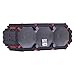 Altec Lansing IMW478s Mini Life Jacket-3 Bluetooth Speaker Waterproof, Red/Black