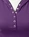 Doublju Womens Sleeveless Ribbed Knit Henley Hoodie Dress with Plus Size