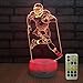 FlyonSea Football lamp,Rugby Ball Bedside Lamp 7 Colors Change + Remote Control with Timer Kids Night Light Optical Illusion Lamps for Kids Lamp As a Gift Ideas for Boys or Kids