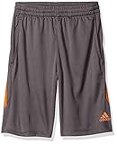 adidas Boys' Big Boys' Core Short, Granite/Unity Orange, Small/8