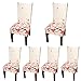 Deisy Dee Stretch Chair Cover Removable Washable for Hotel Dining Room Ceremony Chair Slipcovers Pack of 6