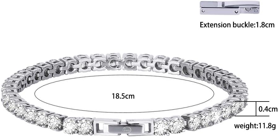 Magnetic Bracelet for Women,Beauty Therapy Titanium Steel Magnetic Bracelets Pain Relief Bracelets Magnetic Women Tennis Bracelet （White）: Health & Personal Care