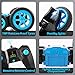 Crenova 1176A All-Direction RC Car for Kids, 1:24 4WD 2.4GHz Rechargeable Stunt Car Toy 7.5MPH 2-Sided Driving, 360° Spin & Tumble with Colorful LED Headlights