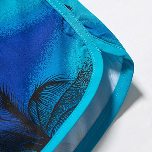 Jushye Women's Beach Shorts, Summer Swim Trunks Quick Dry Beach Surfing Running Swimming Water Pants (Blue, XS)