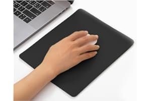 Mouse pad, Leather Non-Slip Washable Waterproof Computer Mouse pad (Black)