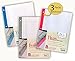 Set of 3 Packs - Reinforced Filler Paper - Loose Leaf Paper Wide Rule - 300 Sheets Total - Bulk Assortment of 3 Fashion Designs