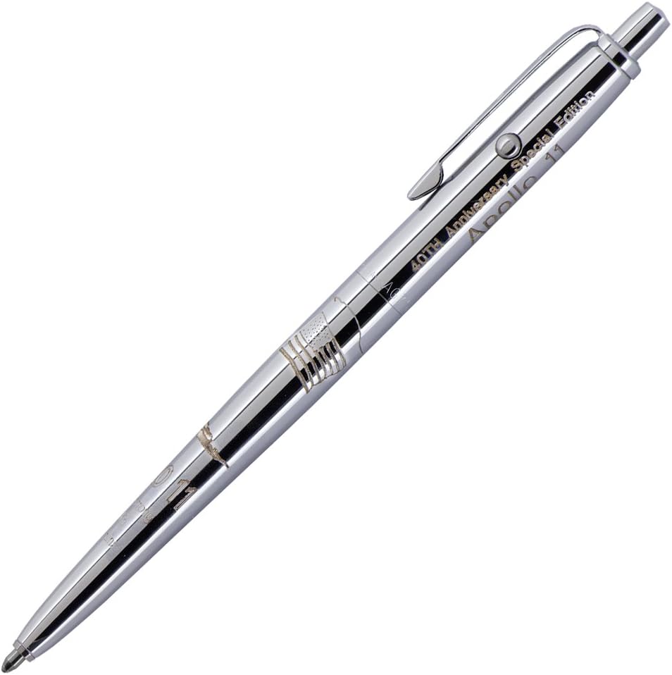 Fisher Space Pen Chrome AG740 Medium Black Ballpoint Pen – Ballpoint Pen 1Pièce (S) (Black, Medium, 1 Piece (S))