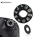 SUNMALL Interface Cap Button Replacement Part for Canon EOS 6D,Dial Mode Plate for Canon eos 6d, Digital Camera Repair Accessories for Canon 6d