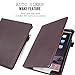 FYY Leather Case with Apple Pencil Holder for iPad Air 1/2, iPad 9.7 2017/2018 - Folio Stand Protective Case Smart Cover with Hand Strap Card Slots for Apple iPad Air 1/2 /iPad 9.7 2017/2018 Brown