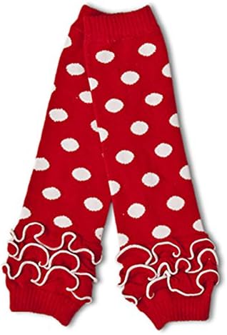 Polka Dot Leg Warmers (Red with White Polka Dots)