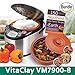 VitaClay VM7900-8 Smart Organic Multi-Cooker- A Rice Cooker, Slow Cooker, Digital Steamer plus bonus Yogurt Maker & The 150 Healthiest Slow Cooker Recipes on Earth Book (Bundle)