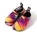 WateLves Womens and Mens Kids Water Shoes Barefoot Quick-Dry Aqua Socks for Beach Swim Surf Yoga Exercise (Sunset, 32/33)
