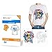 YURROAD 10 Sheets T-Shirt Transfers Printers A4 Iron on Inkjet Heat Transfer Paper for Light Color Fabrics Cloth