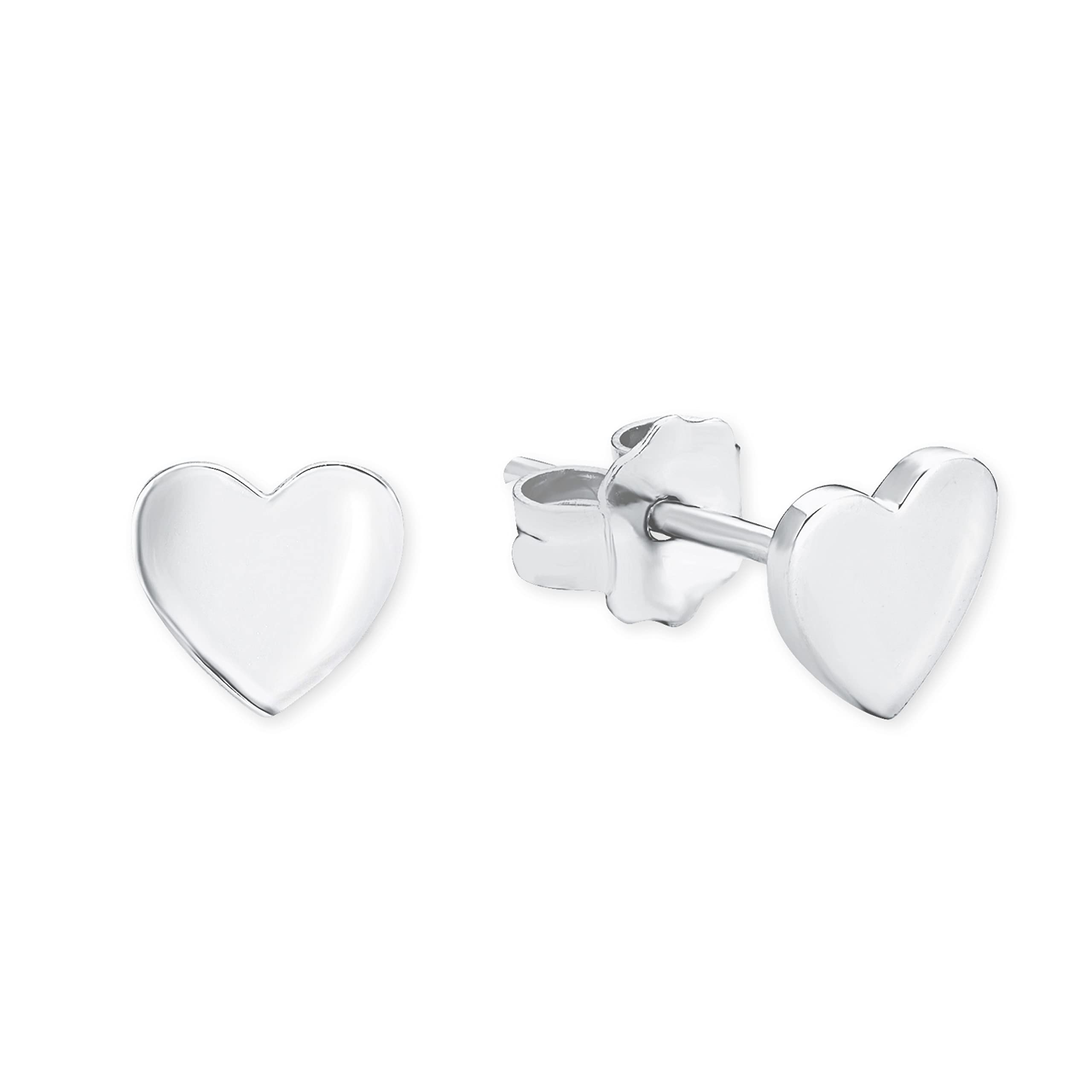 s.Oliver Stud earrings Women Ear jewelry, 6 cm, Silver, Heart, Comes in jewelry gift box, 2017228 โ image 1
