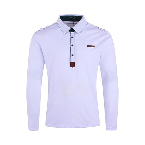 polo manica lunga bianca