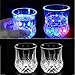 Bar Glasses Funny,DiDaDi [3 PCS] Water Activated Colorful Flashing LED Light Up Shot Glasses Blinking Beer Wine Whisky Vodka Martini Drinkware Glow Glasses Mugs for Bar Club Christmas Party Supplies