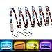 GEEKHOM LED TV Backlight with USB Powered & RF Wireless Remote Waterproof RGB LED Strip Lights for Any TV Size Up to 60 Inches or Desktop PC, 6.56 ft / 2 m (Multi)