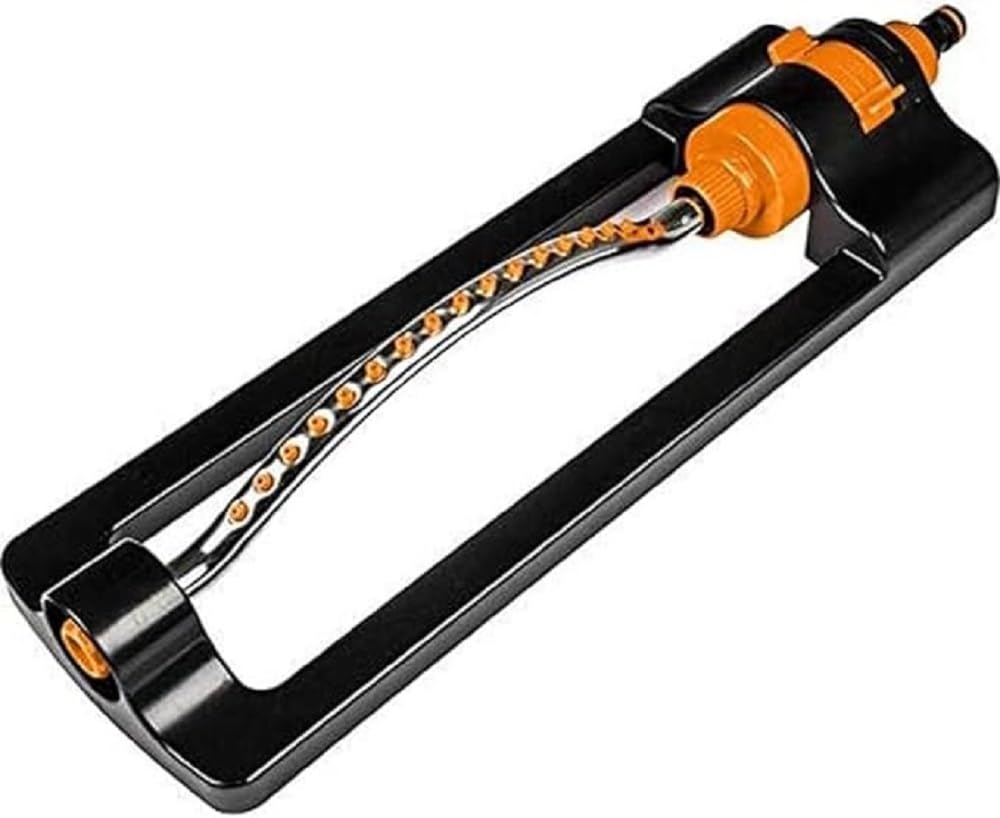 GH TRADE Lawn Bar Sprinkler, Adjustable and Oscillating + Quick Connector 1/2 inch