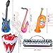 Inflatable Rock Star Toy Set, 5 Pack Inflatable Inflatable Instrument Toys for Rock and Roll Party Supplies - Guitar, Trumpet, Saxophone, Keyboard Piano,Drum 5 Piece