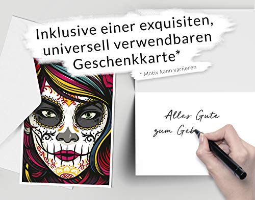 Iordanov Vodka (0,7 l) Mexican Skull Luxus Wodka in der Geschenkbox mit Geschenkkarte. Edel-Vodka mit Totenkopf – Bild 6
