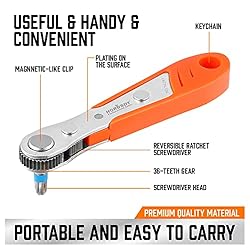 HORUSDY 23-Piece 1/4 Mini Ratchet Offset