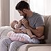 Boppy Premium Pillow Cover, Pink White Jumbo Plaid, Ultra-soft Microfiber Fabric in a fashionable two-sided design, Fits All Boppy Nursing Pillows and Positioners