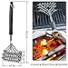 HaRuion Grill Brush, Bristle Free Grill Brush,3-Helix Bristle Free Clean Brush,Food Grade Stainless Steel 316 Barbecue Brush Fits Porcelain,Propane,Electric,Infrared,Iron and Weber Grill Grates,BBQ