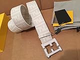 Men's Fendi Zucca white Belt (95cm waist 32-34)