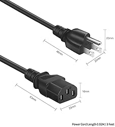 Power Cord Cable for Amplifier Musical Peavey Vox