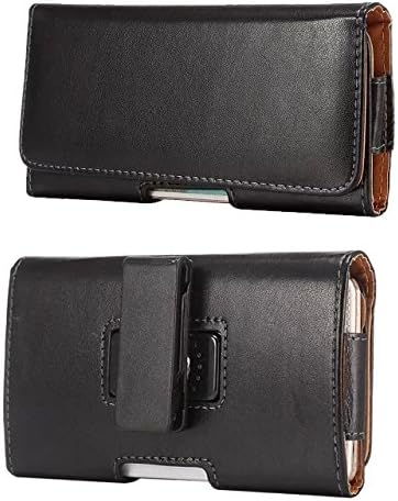 Premium PU Leather Horizontal Case Belt Clip Holster for Samsung Galaxy A6 / J6 / J7 Prime 2 / Motorola Moto G6 / G6 Plus / G6 Play / E5 Plus/OnePlus 6 / HTC U12 / Desire 12 / Oppo F7