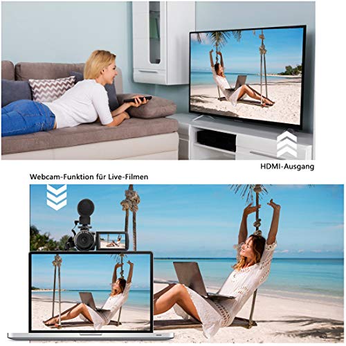 EastPoint Camcorder Videokamera FHD 1080P Video Camcorder Digitalkamera 24MP 3inch LCD Touchscreen IR-Nachtsicht 16X… – Bild 5