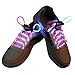 AGPtEK Multi-Color LED Light Up Waterproof Shoelaces, 3 Modes (On, Strobe & Flashing) 2 Feet Long, Battery Powered, One Pair
