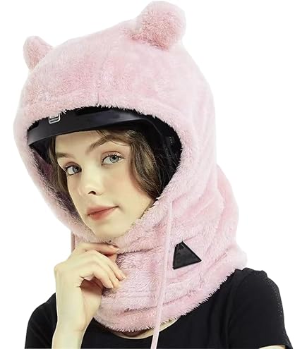 Winter Ski Helmet Cover, Men Women Crazy Fun Cover Dust Fluffy Funny Cap for Snowmobile Skating, Fun Rides Moto Gear Hat-A : Sports & Outdoors