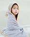 Hooded Baby Towel for Bath & Shower-100% Bamboo Baby Hooded Towel, with Bonus Washcloth for Boy or Girl, Newborn/Toddler | Baby Hooded Towel-Soft, Absorbent & Hypoallergenic for Sensitive Skin