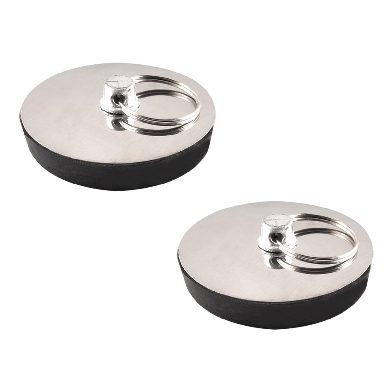 Hsrag 2 Pcs Universal Sink Plug, Bathroom Sink Plug Replacement, Sink Drain Stopper, for Swimming Pools, Bathtubs, Washbasins