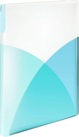 Amazon プラス クリアファイル 縦 40ポケット Pasty 98 414 ソーダブルー クリアホルダー 文房具 オフィス用品