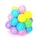 Qiyun 50 Pcs Colorful Soft Plastic Ocean Fun Balls Baby Kids Tent Swim Pit Toys Game Gift 2.76` (random colors)