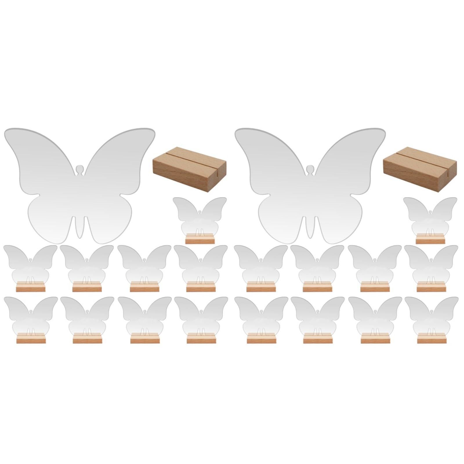 Tofficu 20sets Butterfly Decorations Party Wedding Place Card Decorative Wedding Sign