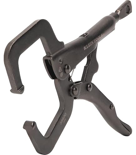 Grip-On 12406 6-Inch Steel C-Clamp Locking Pliers in Orange