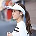 White Sun Visors for Women and Girls, Long Brim Thicker Sweatband Adjustable Hat for Golf Cycling Fishing Tennis Running Jogging and Other Sports