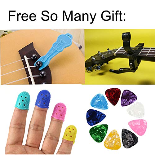 Spiritlele 2 Pack Folding Guitar Stand Set Fits Acoustic, Classical, Electric, Bass Guitars, Mandolins, Banjos, Ukuleles and Other Stringed Instruments - Black