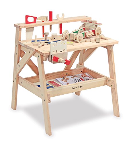 Melissa & Doug Wooden Project Workbench Play Building Set