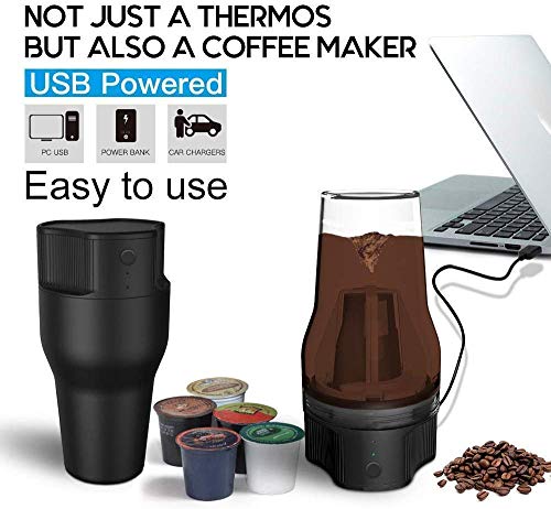 GUOXY Kaffeemaschine Kaffeemaschine, 500 Ml Zyklus Extraction Kaffeemaschine, Outdoor Mobile Kaffee Tragbare, Usb… – Bild 3