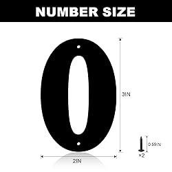 3 Inch Metal House Numbers, House Address Letters